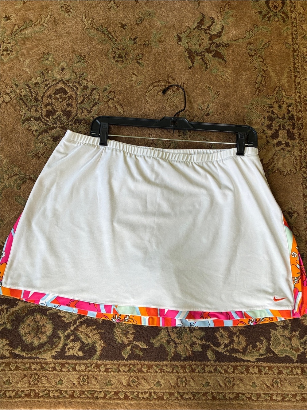 Nike Dri-Fit Tennis Challenge Court Slam Skort Colorful Geometric Print Trim XL